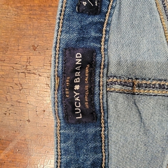 5/$25 LUCKY BRAND Bridgette Skinny Ripped Mid Rise Ankle Hipster Jeans - Picture 4 of 12